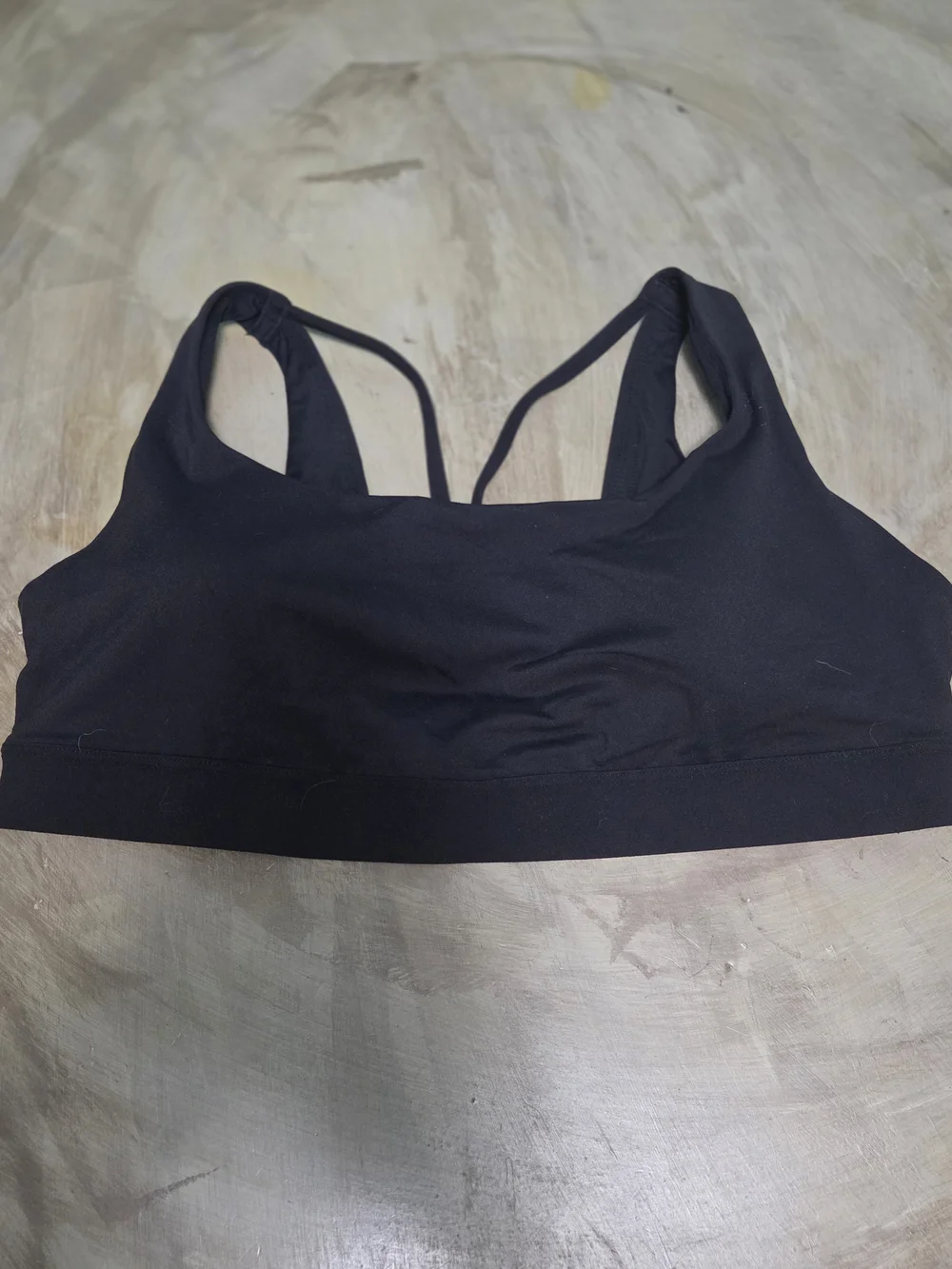 Athleta Black Double-Strap Sports Bralette